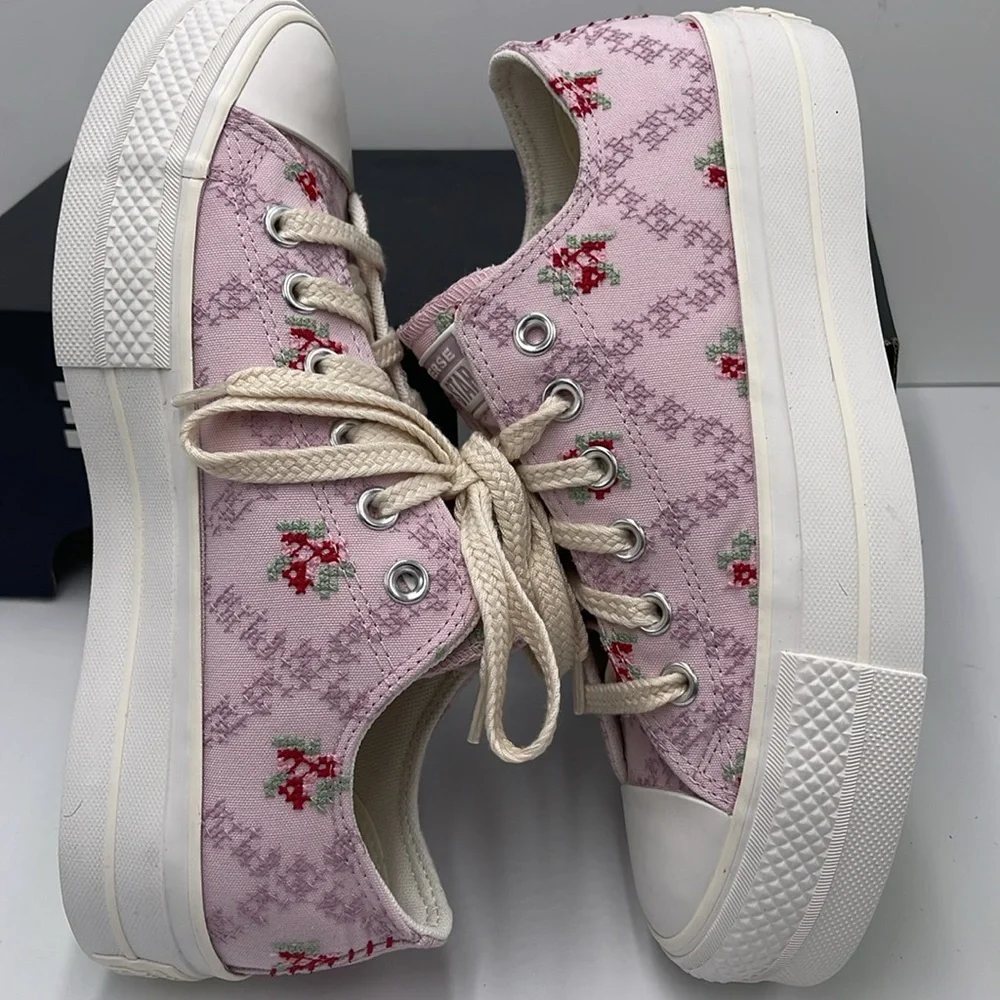 Converse WMNS Platform Sneakers A13660C CTAS LIFT OX SUMMIT PINK/VINTAGE WHITE